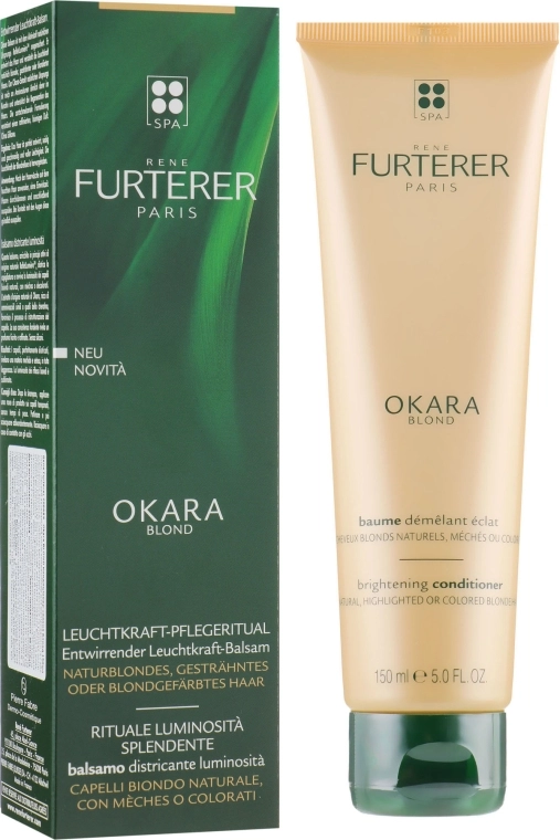 Rene Furterer Бальзам для натуральных светлых и окрашенных волос Okara Blond Brightening Conditioner - фото N1