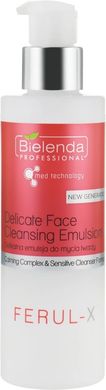 Bielenda Professional Ніжна міцелярна емульсія для обличчя Ferul-X Delicate Face Cleansing Emulsion - фото N1