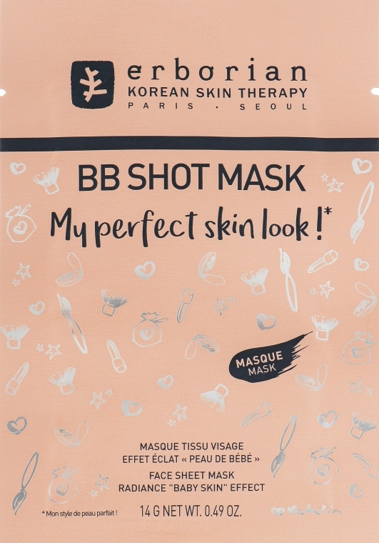 Erborian Тканинна маска для обличчя BB Shot Mask - фото N1