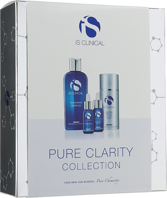 IS CLINICAL Набор для очищения кожи Pure Clarity Collection (clean/gel/180ml + serum/15ml + serum/15ml + sun/cr/100g) - фото N1