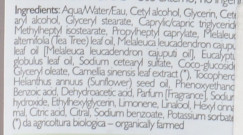 Phytorelax Laboratories Крем для рук та нігтів зволожуючий та заспокійливий TEA TREE Vegan&Organic PhL Tea Tree Hand Cream - фото N3