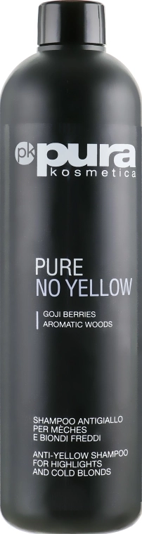 Pura Kosmetica Шампунь против желтизны для мелированных и окрашенных волос Pure No Yellow Shampoo - фото N1