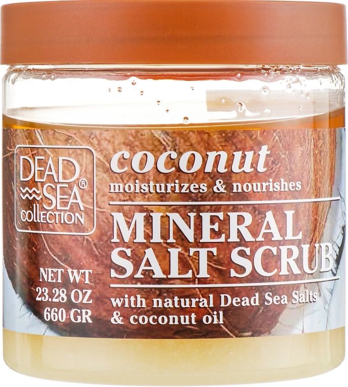 Dead Sea Collection Скраб для тіла з мінералами Мертвого моря і маслом кокоса Coconut Salt Scrub - фото N1