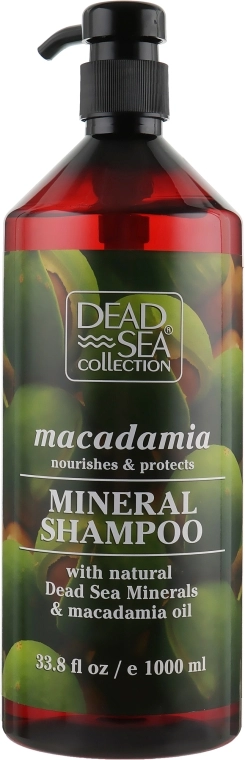 Dead Sea Collection Шампунь с минералами Мертвого моря и маслом макадамии Macadamia Mineral Shampoo Nourishes & Protect - фото N1