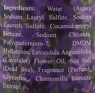 Dead Sea Collection Шампунь с минералами Мертвого моря и маслом лаванды Lavender Mineral Shampoo - фото N3