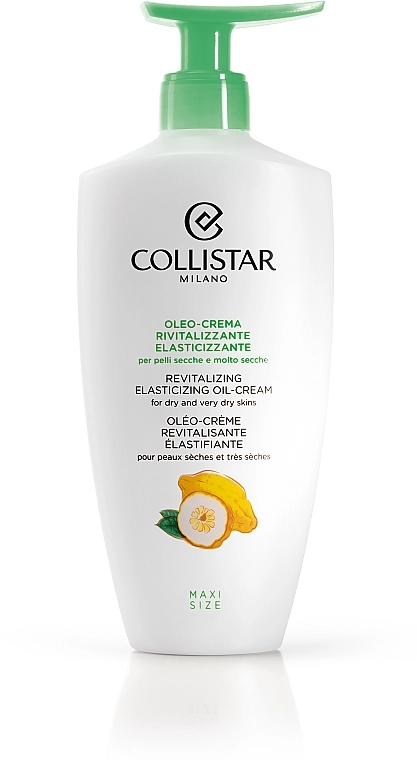 Олія-крем для сухої шкіри тіла - Collistar Revitalizing Elasticizing Oil-Cream, 400 мл - фото N1