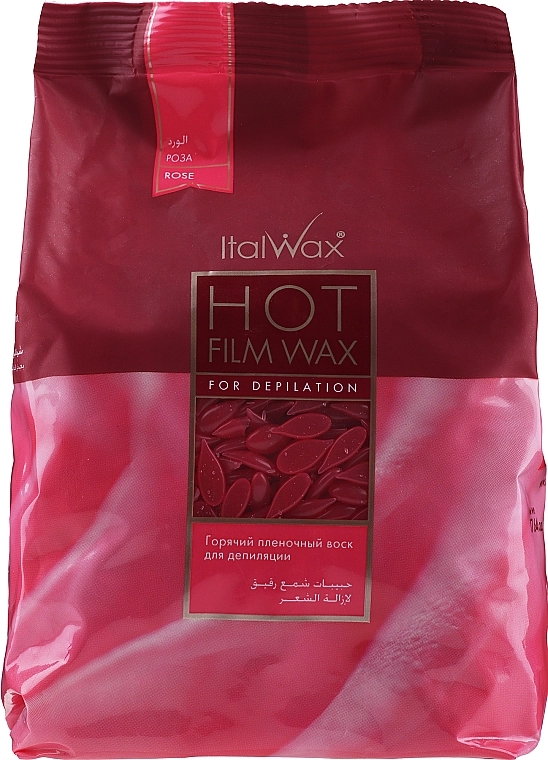 ItalWax Віск для депіляції плівковий у гранулах "Троянда" (Винний) - фото N2
