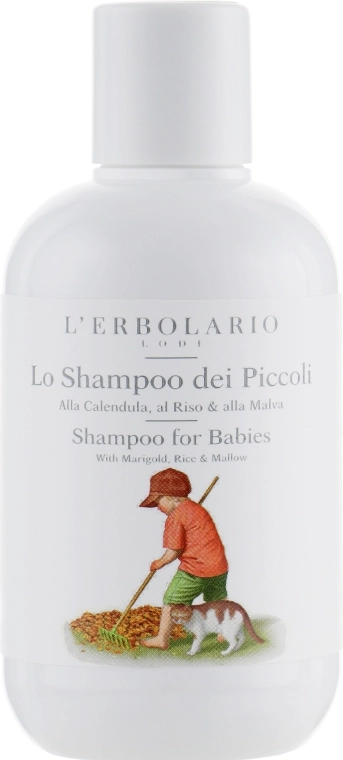 L’Erbolario Шампунь детский «Календула, рис и мальва» Shampoo For Babies - фото N2