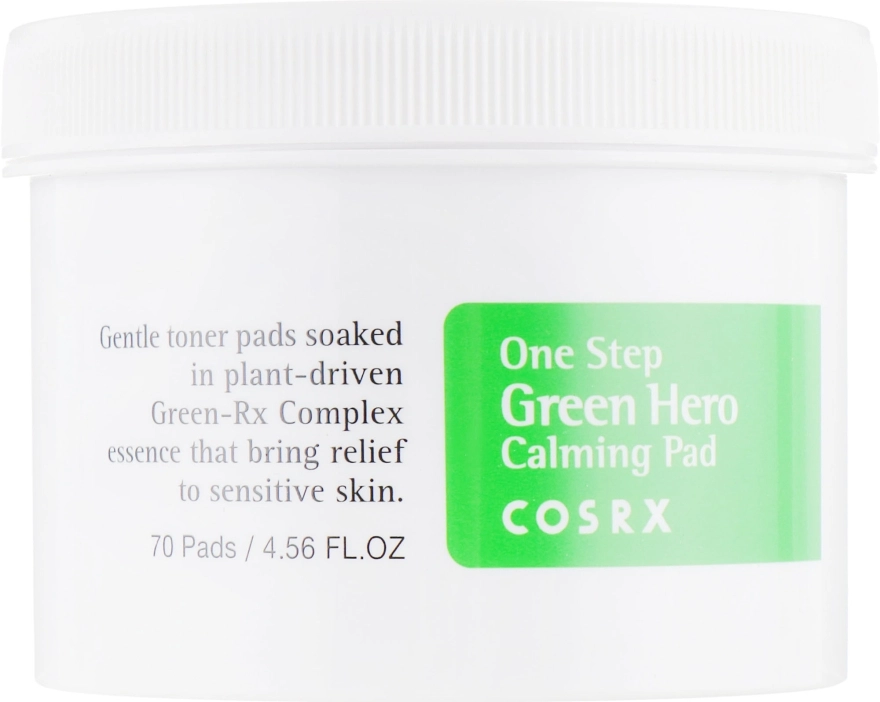 Заспокійливі диски для обличчя - CosRX One Step Green Hero Calming Pad, 70 шт - фото N4