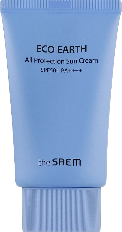 The Saem Солнцезащитный крем SPF50+ PA++++ Eco Earth Power All Protection Sun Cream - фото N2