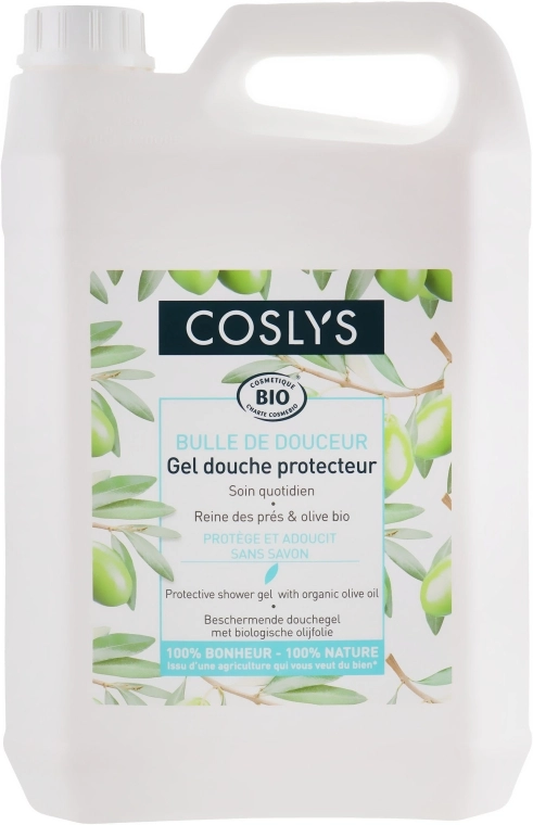Coslys Гель для душу, що захищає, на основі оливкової олії Protective Shower Gel With Organic Olive Oil - фото N5