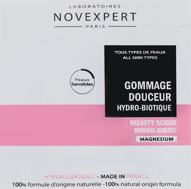 Novexpert Скраб бархатный гидро-биотический для лица Magnesium Velvety Scrub Hydro-Biotic (пробник) - фото N1