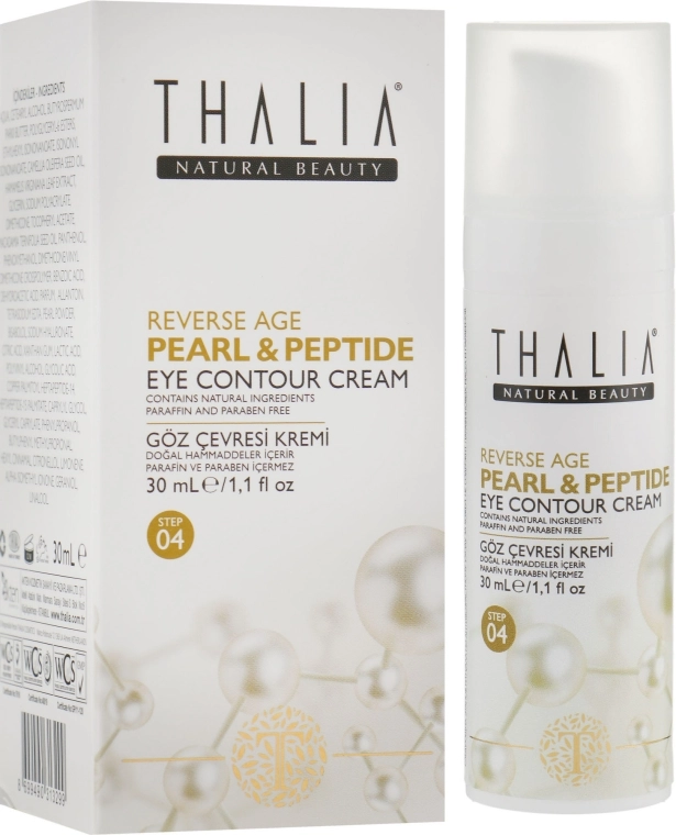 Thalia Омолоджувальний крем для шкіри навколо очей з пептидами і гіалуроновою кислотою Pearl&Peptide Eye Contour Cream - фото N1