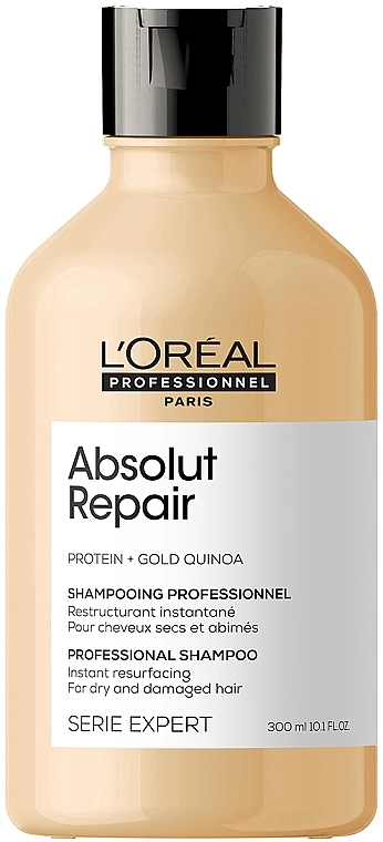 L'Oreal Professionnel Шампунь для интенсивного восстановления поврежденных волос Serie Expert Absolut Repair Gold Quinoa + Protein Shampoo - фото N1