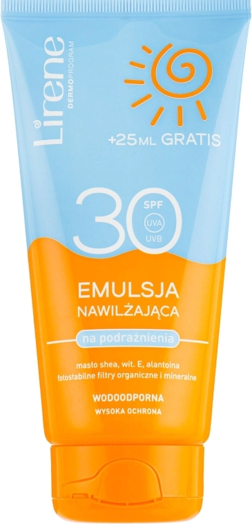 Lirene Эмульсия для загара Sun Care Moisturizing Emulsion SPF30 - фото N1