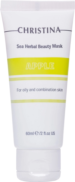 Christina Яблочная маска красоты для жирной и комбинированной кожи Sea Herbal Beauty Mask Green Apple - фото N3