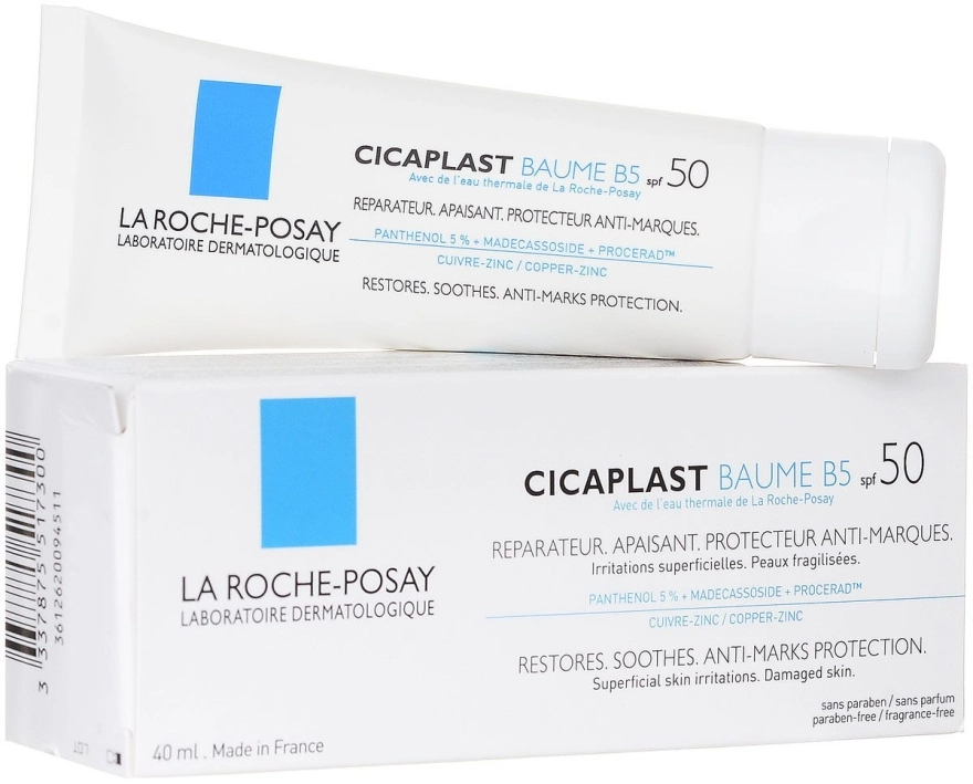 La Roche-Posay Восстанавливающий бальзам Cicaplast Baume B5 SPF50 - фото N1