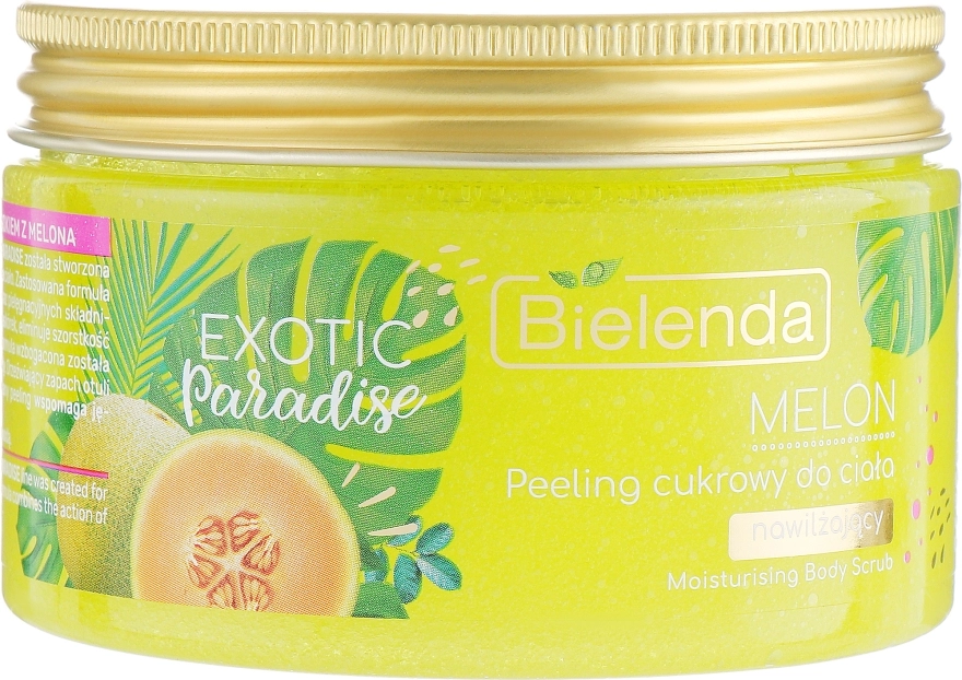 Bielenda Сахарный скраб для тела увлажняющий "Дыня" Exotic Paradise Moisturising Body Scrub Melon - фото N2