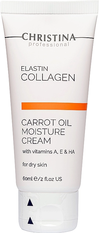Christina Зволожуючий крем з морквяним маслом, колагеном і еластином для сухої шкіри Elastin Collagen Carrot Oil Moisture Cream - фото N1
