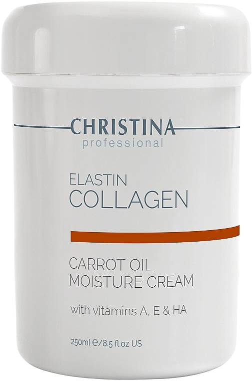 Christina Зволожуючий крем з морквяним маслом, колагеном і еластином для сухої шкіри Elastin Collagen Carrot Oil Moisture Cream - фото N3