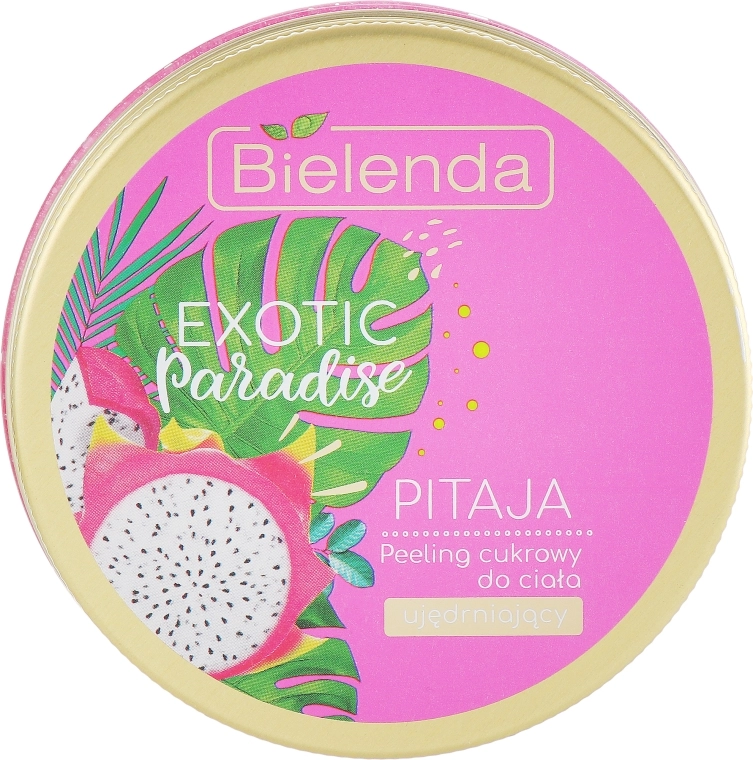 Bielenda Сахарный скраб для тела укрепляющий "Питайя" Exotic Paradise Firming Body Scrub Pitaja - фото N1