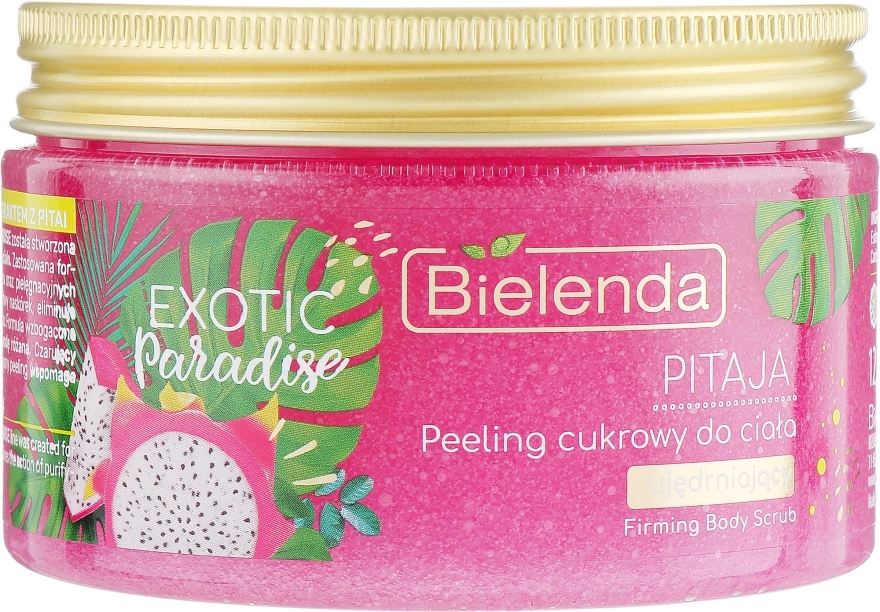 Bielenda Сахарный скраб для тела укрепляющий "Питайя" Exotic Paradise Firming Body Scrub Pitaja - фото N2