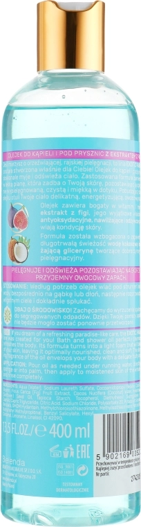 Bielenda Масло для душа "Инжир" Exotic Paradise Bath & Shower Oil Figa - фото N2