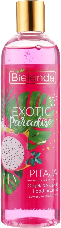 Bielenda Олія для душу "Пітайя" Exotic Paradise Bath & Shower Oil Pitaja - фото N1