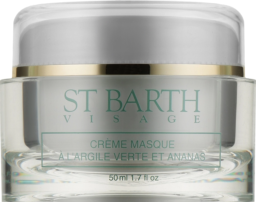 Ligne St Barth Маска для обличчя "Зелена глина і ананас" Cream Mask With Green Clay Pineapple - фото N1