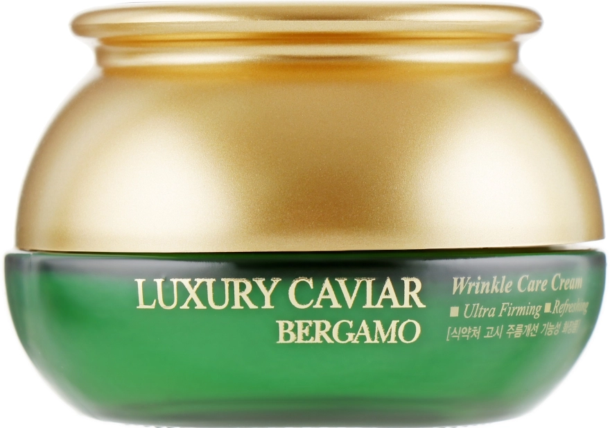 Bergamo Високоінтенсивний крем від зморшок із чорною ікрою та гіалуроновою кислотою Luxury Caviar Wrinkle Care Cream - фото N1
