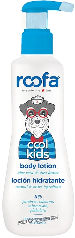 Roofa Лосьон для тела с алоэ вера и маслом ши с ароматом апельсина, с 4 лет Cool Kids Body Lotion - фото N1