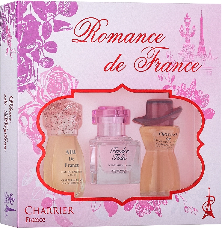 Charrier Parfums Romance De France Набор (edp/11.5ml + edp/10.1ml + edp/12ml) - фото N1
