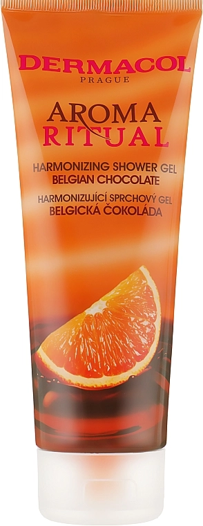 Dermacol Гель для душа гармонизирующий "Бельгийский шоколад" Body Aroma Ritual Harmonizing Shower Gel - фото N1