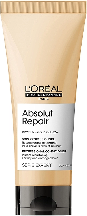 L'Oreal Professionnel Кондиціонер для інтенсивного відновлення пошкодженого волосся Serie Expert Absolut Repair Gold Quinoa+Protein Conditioner - фото N1