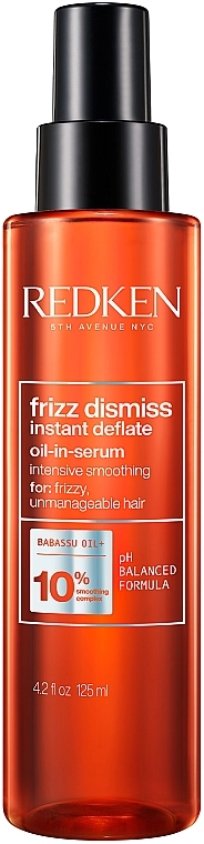 Redken Масло-сыворотка для защиты волос от влаги Frizz Dismiss Instant Deflate Oil-in Serum - фото N1
