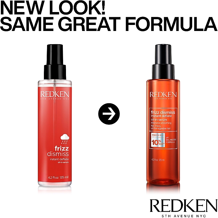 Redken Олія-сироватка для захисту волосся від вологи Frizz Dismiss Instant Deflate Oil-in Serum - фото N5