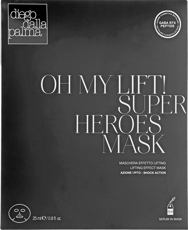 Diego Dalla Palma Антивікова маска ліфтингова Oh My Lift Super Heroes Mask - фото N1