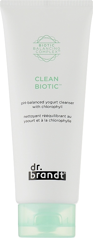 Dr. Brandt Очищающий крем с хлорофиллом на основе йогурта Clean Biotic Cream - фото N1