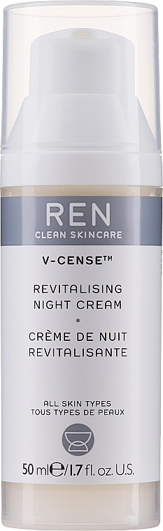 REN Зволожувальний нічний крем V-Cense Revitalising Night Cream - фото N1
