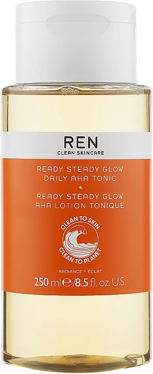 REN Тоник для сияния кожи лица с АНА-кислотами Radiance Ready Steady Glow Daily AHA Tonic - фото N1