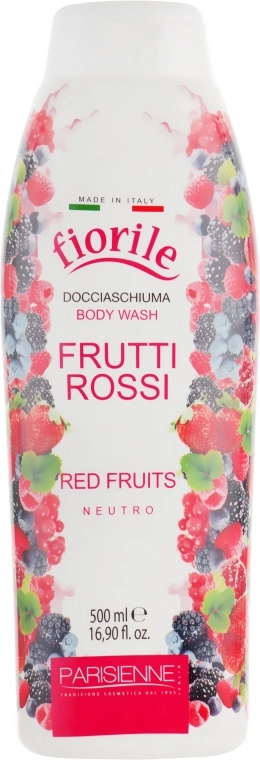 Parisienne Italia Гель для душа "Красные ягоды" Fiorile Frutti Ross Body Wash - фото N1