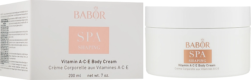 Babor Крем для тіла "З вітамінами А, С, Е. СПА-шейпінг" Vitamin ACE Body Cream - фото N2