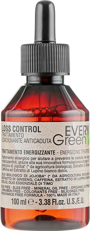 Dikson Лосьйон проти випадіння у бульбашці Every Green Loss Control Energizing Treatment - фото N1