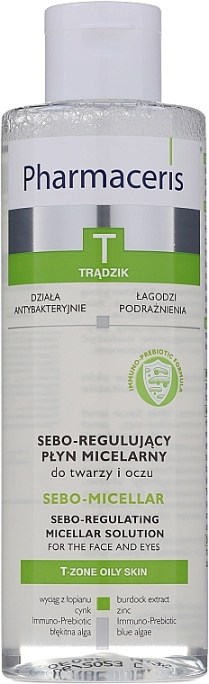 Pharmaceris Міцелярна рідина для очищення T Sebo-Micellar Solution Cleansing Make-Up Removal - фото N3