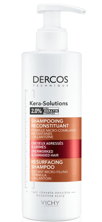 Vichy Шампунь для реконструкції поверхні пошкодженого та ослабленого волосся Dercos Kera-Solutions Resurfacing Shampoo - фото N1