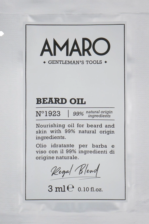 Farmavita Масло для бороды Amaro Beard Oil (пробник) - фото N1