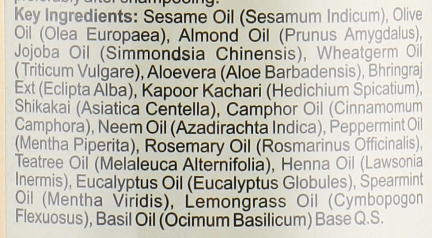 Khadi Natural Натуральна олія для волосся "18 трав" Ayurvedic Herbal 18 Herbs Hair Oil - фото N3