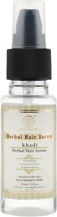 Khadi Natural Аюрведическая сыворотка для волос Herbal Hair Serum - фото N2