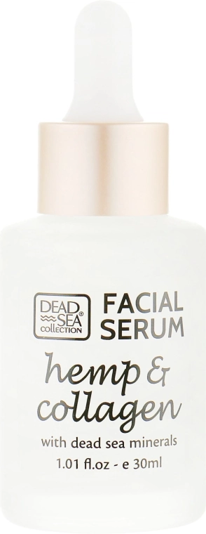 Dead Sea Collection Сироватка з екстрактом конопель, колагеном і мінералами Мертвого моря Hemp & Collagen Facial Serum - фото N2