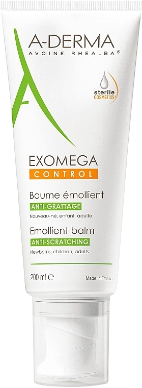 A-Derma Пом'якшувальний бальзам для тіла Exomega Control Emollient Balm Anti-Scratching - фото N1